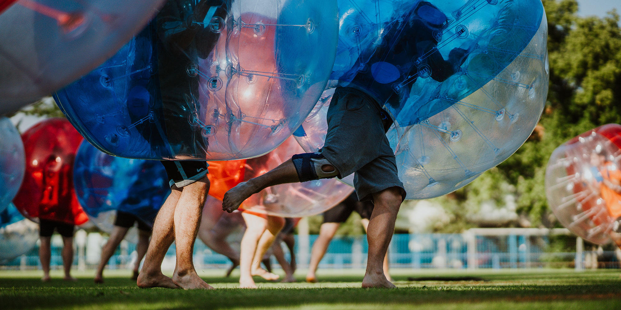 Beispielbild: Bubble-Fußball in Stuttgart / Example image: Bubble soccer in Stuttgart