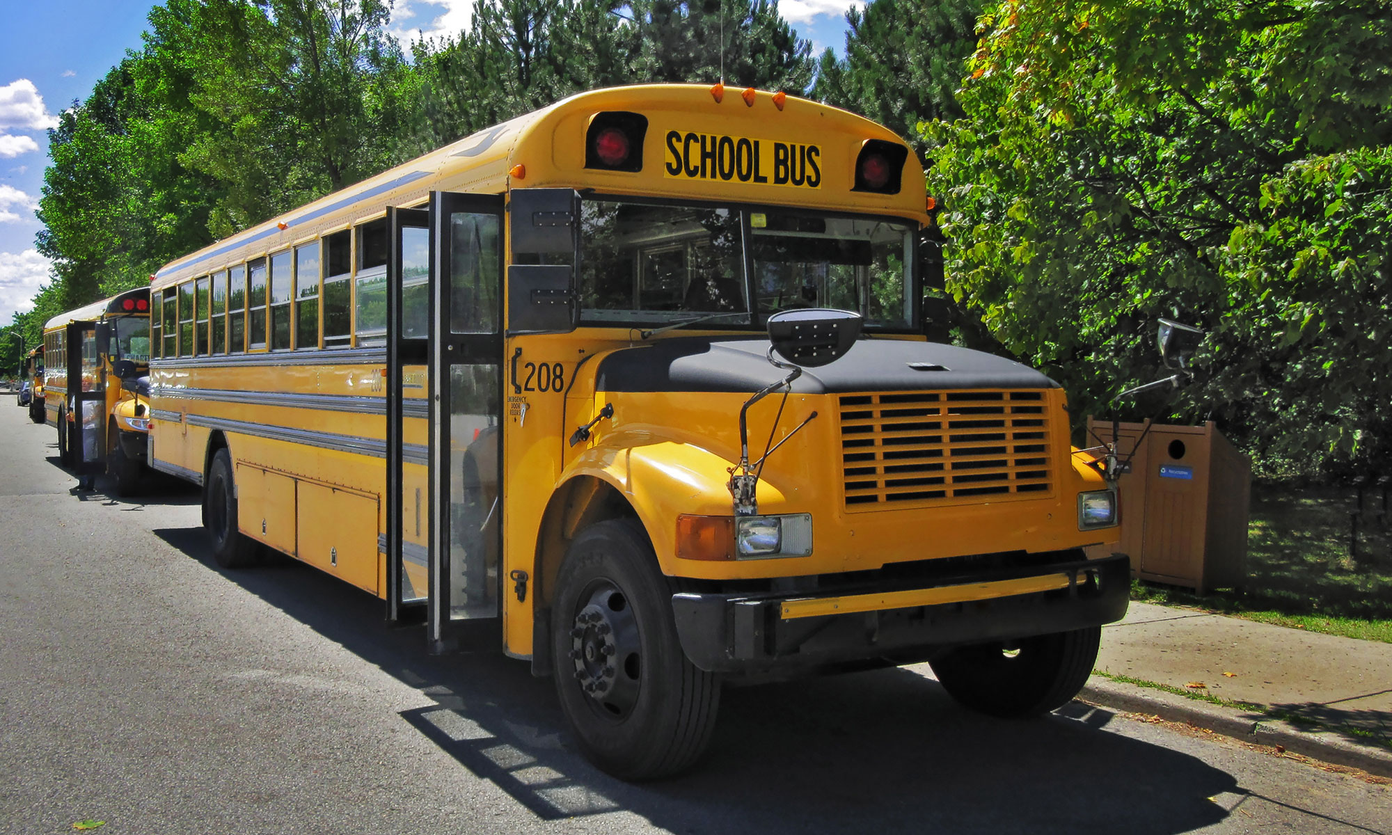 US-Schulbus in Stuttgart / US school bus in Stuttgart